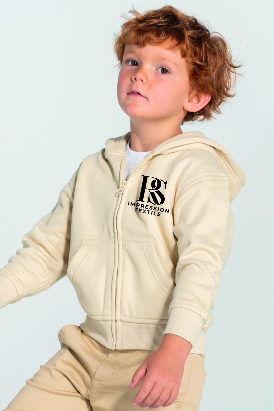 Sweat à Capuche Zippé Enfant Personnalisable | RS Impression